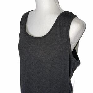 Spirit of Grace Casual Gray Tank Dress Ribbed Texture Plus Size Women's XL